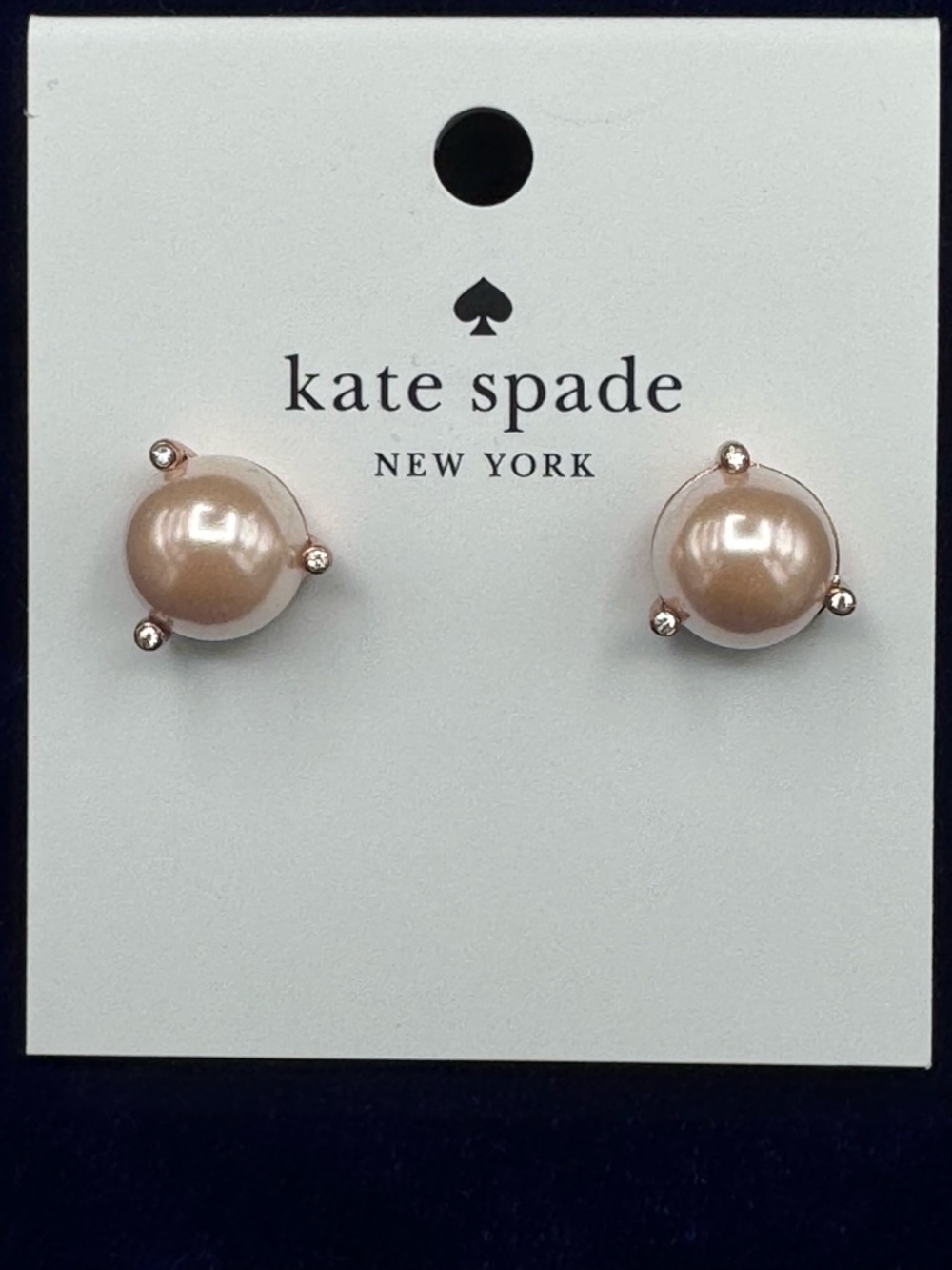 kate spade Pearl Stud Earrings- Blush